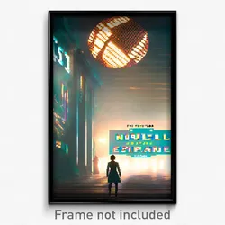 Pixel Art Poster - Novel Esplande (8 Bit Psychedelic Trippy Video Game Print)
