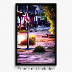 Pixel Art Poster - Grimy Yard (8 Bit Psychedelic Trippy Weird Video Game Print)
