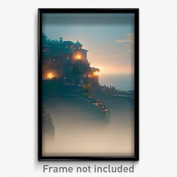 Pixel Art Poster - Worldly Principality (8 Bit Psychedelic Video Game Print)