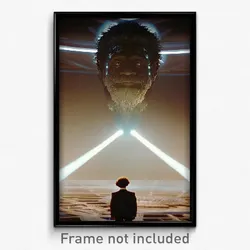 Pixel Art Poster - Grand Bush (8 Bit Psychedelic Trippy Weird Video Game Print)