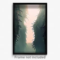 Pixel Art Poster - Thorny Hurricane (8 Bit Psychedelic Trippy Video Game Print)