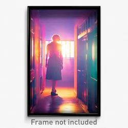 Pixel Art Poster - Unrealistic Flats (8 Bit Psychedelic Trippy Video Game Print)