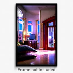 Pixel Art Poster - Big Home (8 Bit Psychedelic Trippy Weird Video Game Print)