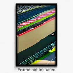 Pixel Art Poster - Gorgeous Racetrack (8 Bit Psychedelic Video Game Print)
