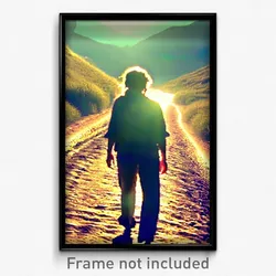 Pixel Art Poster - Mellow Trail (8 Bit Psychedelic Trippy Video Game Print)