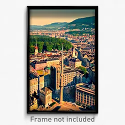 Pixel Art Poster - Agitated German City (8 Bit Psychedelic Video Game Print)