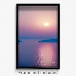 Pixel Art Poster - Calm Peninsula (8 Bit Psychedelic Trippy Video Game Print)