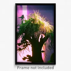 Pixel Art Poster - Wiry Bush (8 Bit Psychedelic Trippy Weird Video Game Print)