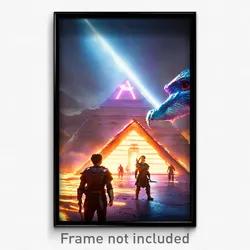 Pixel Art Poster - Notable Ark (8 Bit Psychedelic Trippy Weird Video Game Print)