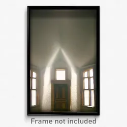 Pixel Art Poster - Rectangular Parsonage (8 Bit Psychedelic Video Game Print)