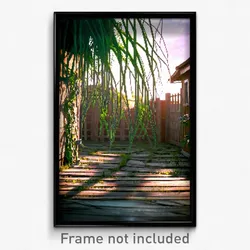 Pixel Art Poster - Webbed Yard (8 Bit Psychedelic Trippy Weird Video Game Print)