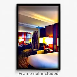 Pixel Art Poster - Bountiful Hotel Room (8 Bit Psychedelic Video Game Print)