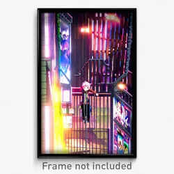 Pixel Art Poster - Anime Like Gate (8 Bit Psychedelic Trippy Video Game Print)