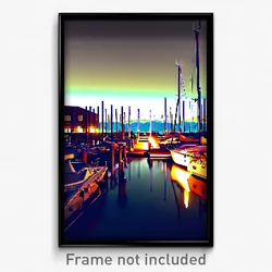 Pixel Art Poster - Infamous Marina (8 Bit Psychedelic Trippy Video Game Print)