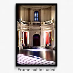 Pixel Art Poster - Grand Hall (8 Bit Psychedelic Trippy Weird Video Game Print)