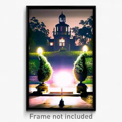 Pixel Art Poster - Stark Estate (8 Bit Psychedelic Trippy Video Game Print)