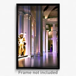 Pixel Art Poster - Neat Museum (8 Bit Psychedelic Trippy Weird Video Game Print)