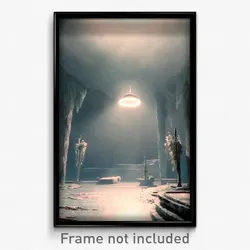 Pixel Art Poster - Dreary Dreamscape (8 Bit Psychedelic Trippy Video Game Print)