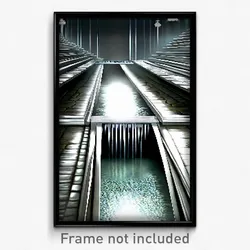 Pixel Art Poster - Silver Rill (8 Bit Psychedelic Trippy Weird Video Game Print)