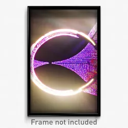 Pixel Art Poster - Enchanting Circle (8 Bit Psychedelic Trippy Video Game Print)