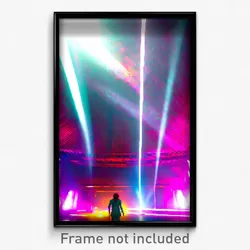 Pixel Art Poster - Vibrant Vault (8 Bit Psychedelic Trippy Video Game Print)