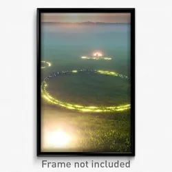 Pixel Art Poster - Vast Fairy Ring (8 Bit Psychedelic Trippy Video Game Print)