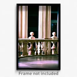 Pixel Art Poster - Muted Balustrade (8 Bit Psychedelic Trippy Video Game Print)