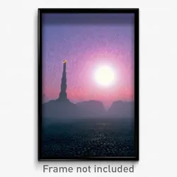 Pixel Art Poster - Barren New Year Day (8 Bit Psychedelic Video Game Print)
