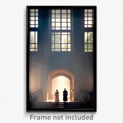 Pixel Art Poster - Flawless Parsonage (8 Bit Psychedelic Video Game Print)