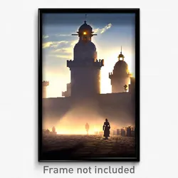 Pixel Art Poster - Great Fort (8 Bit Psychedelic Trippy Weird Video Game Print)