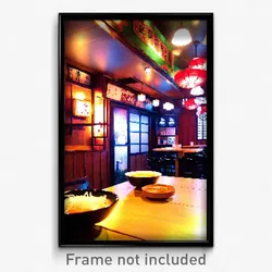 Pixel Art Poster - Quaint Ramen (8 Bit Psychedelic Trippy Video Game Print)