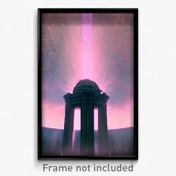 Pixel Art Poster - Voluminous Vault (8 Bit Psychedelic Trippy Video Game Print)