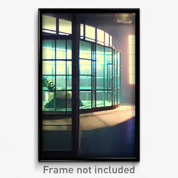 Pixel Art Poster - Glass Burrow (8 Bit Psychedelic Trippy Video Game Print)