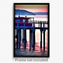 Pixel Art Poster - Gregarious Pier (8 Bit Psychedelic Trippy Video Game Print)