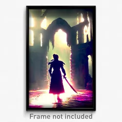 Pixel Art Poster - Mysterious Realm (8 Bit Psychedelic Trippy Video Game Print)