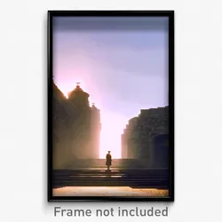Pixel Art Poster - Noteworthy Redoubt (8 Bit Psychedelic Video Game Print)