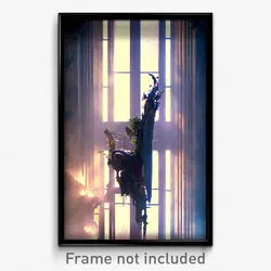 Pixel Art Poster - Neglected Remnant (8 Bit Psychedelic Trippy Video Game Print)