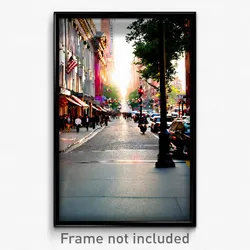 Pixel Art Poster - Grand Street (8 Bit Psychedelic Trippy Video Game Print)