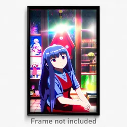 Pixel Art Poster - Anime Like Rest (8 Bit Psychedelic Trippy Video Game Print)