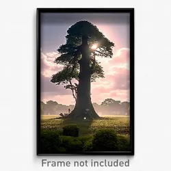 Pixel Art Poster - Prestigious Copse (8 Bit Psychedelic Trippy Video Game Print)