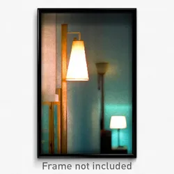 Pixel Art Poster - Deserted Lamp (8 Bit Psychedelic Trippy Video Game Print)