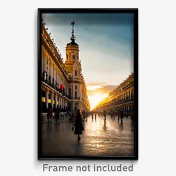 Pixel Art Poster - Awesome Madrid (8 Bit Psychedelic Trippy Video Game Print)