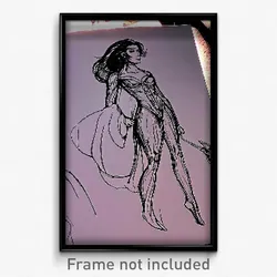 Pixel Art Poster - Enormous Drawing (8 Bit Psychedelic Trippy Video Game Print)