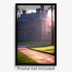 Pixel Art Poster - Vacant Rectory (8 Bit Psychedelic Trippy Video Game Print)