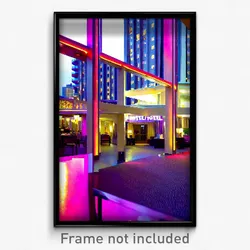 Pixel Art Poster - Big Hotel (8 Bit Psychedelic Trippy Weird Video Game Print)