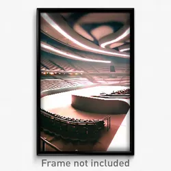 Pixel Art Poster - Wavy Arena (8 Bit Psychedelic Trippy Weird Video Game Print)