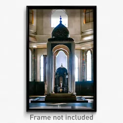 Pixel Art Poster - Ample Mausoleum (8 Bit Psychedelic Trippy Video Game Print)