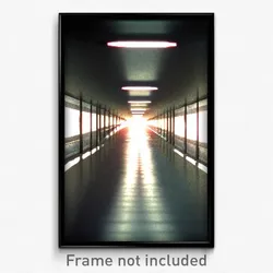 Pixel Art Poster - Silver Lane (8 Bit Psychedelic Trippy Weird Video Game Print)