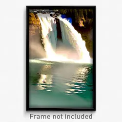 Pixel Art Poster - Major Falls (8 Bit Psychedelic Trippy Weird Video Game Print)