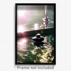 Pixel Art Poster - Glossy Mooring (8 Bit Psychedelic Trippy Video Game Print)